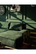 Narożnik PILLOW M prawy z funkcją spania zielony - King Home